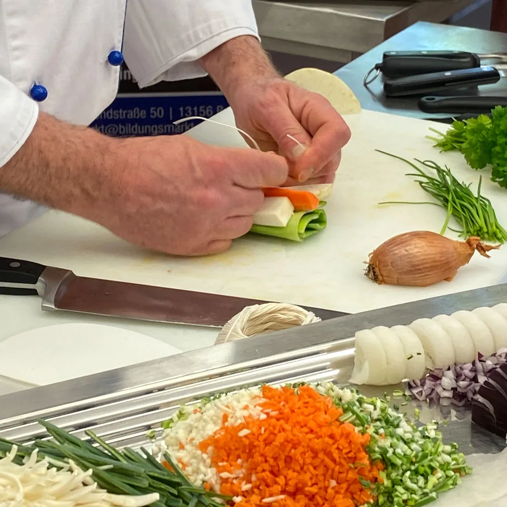 Gastro Workschop, Gemüse binden